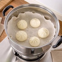 호빵찜기 가정용호빵찜기 18-60cm 10 크기 라운드 끈적 거림 거즈 기선 천 박제, 60cm