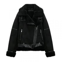 ZARA 더블 페이스드 점퍼 스웨이드 무스탕 자켓 06318327710