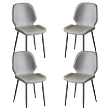 모던체어 4p 가죽 카페 인테리어 식탁의자 3color, 그레이(4개)