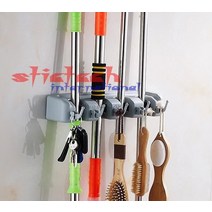 Dhl 또는 ems 50 세트 벽걸이 형 행거 수납 선반 3-5 위치 차고 주방 브러시 빗자루 정리함 홀더, 한개옵션1, 01 3 Racks