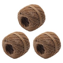 3롤(1mm x 200Ft) 촛불 제조 및 조명용 천연 밀랍 코팅이 있는 유기농 윅 캔들 심지, 린넨