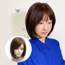 아미모 여자인모가발 통가발 묶음머리가발 항암가발 [AM-W509], 자연갈색, 소
