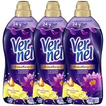 버넬 아로마테라피 섬유유연제 로투스 퍼플 1.6L 3개