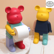 곰돌이휴지걸이 믹스 브릭 베어 귀여운 컬러 두루마리 걸이 소품, 옵션8