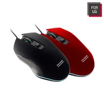 FOR LG LGA-M1500 하이브리드옵티컬 게이밍 마우스 유선, 레드, M1500