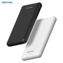 NEXTOM 보조배터리10000 5핀케이블+8핀+C타입젠더 NXT-10000A, 블랙