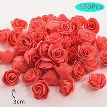 곰돌이꽃 장미 곰돌이 거품 테디 베어 의 금형 DIY 공예 웨딩 생일 파티 장식 발렌타인, 15 150pcs flower red
