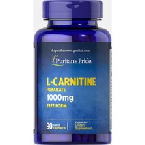 퓨리탄 프라이드 L-카르니틴 푸마르산 1000mg-90 캡슐
