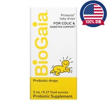 바이오가이아 Colic 루테리 유아 베이비유산균 키즈프로바이오틱스 1억균 무유당 5ml, 1개, 1억균 5ml