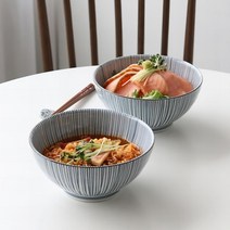 빌로프트 일본 라면 그릇 라멘 우동 면기, 아미코오시, 1개