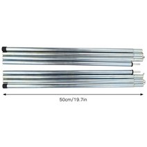 타프 폴대 텐트 슬라이드 사이드 홀리데이 메인 캠토리 슬라이딩 헥사 수리조정 가능한 방수포 폴 철 천막 극 두꺼운 랙 스틱 막대 야외 캠핑 경량 캐노피 천막 지원 기둥, 2-하얀