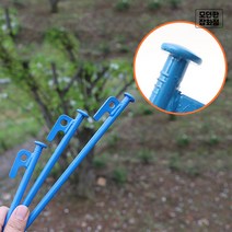 고강도 단조팩 캠핑 텐트 타프 팩 캠핑팩 텐트팩 20/30/40cm 강철탄소T형, 핑크 20cm