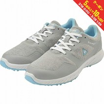르꼬끄 Lcok 숙녀 골프 신발 QQ3PJB01 니트 소재 캐주얼 스타일 촬영 스파이크리스 3E 실버 Le Coq Sportif