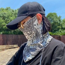 패션 펑크 자외선 차단 마스크 남녀 공용 여름 얼굴 목 자외선 차단 귀 스카프 힙합 야외 스포츠 사이클링 반다나 스카프