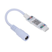 무드 RGB 케이블 컨트롤러 1pc 미니 블루투스 Led 무선 스마트 전화 제어 DC, 하얀