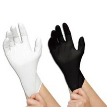 릴 글러브 식품용 요리용 일회용 위생장갑 100장 청소용품 요리용 주방용품 위생장갑, 1, S_블랙