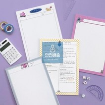마니드림 노트패드_아이코닉_메모패드_버니_B5_떡메모지 D105, 03 옐로우