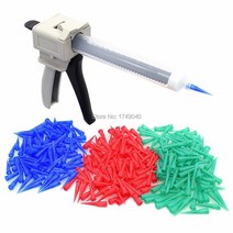 실리콘 건 강력 접착 수동 코킹 애플리케이터 18g 22g 25g 테이퍼 디스펜싱 바늘