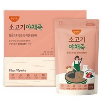 굿데이 정성가득 소고기 야채죽 85g x 10개 애견간식, 상세설명 참조