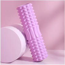 모드시 필라테스 요가 하드 돌기 미니 폼롤러 홈트 마사지, 퍼플45cm