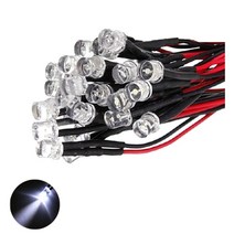 발광다이오드 LED 플랫형 와이어 12v 3파이 10개, 12V_3파이_플랫_화이트_10개