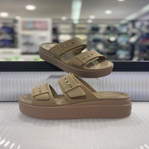 크록스 브루클린 버클 로우 웨지 카키 207431-260