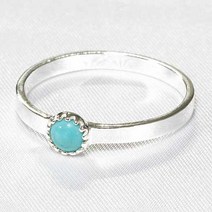 탄생석 12월 터키석 민자 은반지 925실버