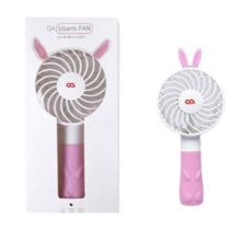 오아 쿠마우사미 미니 휴대용 선풍기, 우사미팬, 핑크 S0056