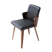 [하이파가구][하프] 원목카페의자 색상2, 월넛