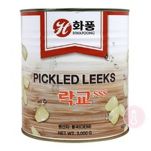 푸드올마켓_ 화풍 락교 3kg-SSS, 3kg, 1개