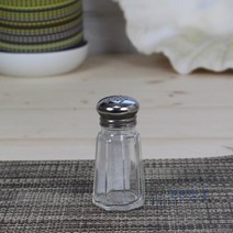 유리 팔각소금/후추병 1oz, 1개