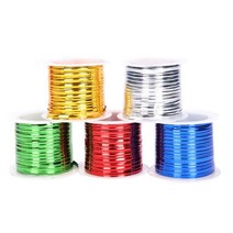 서후네 [1+1] 포인트 칼라 다용도 철사 롤타이 15m 봉지 포장 빵끈, 2개, 블루