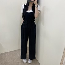 VANANA2 여성용 데일리 캐주얼 베이직 스트링 나시 점프수트 3color