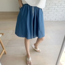 애플망고옷장 여름 빅사이즈 편한 면청반바지 865