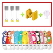 메가텐음파전동칫솔 본체1개+리필3개+스탠드+헤드커버, 기본형(48개월 미만), 블랙캣