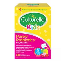 컬처렐 키즈 츄어블 프로바이오틱 유산균 60정, 1.5g, 5개
