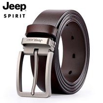 JEEPSPIRIT 정품 남성용 가죽 자동 버클 벨트 OM18CD996BT0434-1