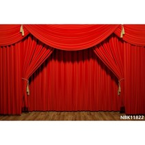 Laeacco레드 커튼 무대 조명 서커스 텐트 아기 생일 파티 사진 배경 포토존 스튜디오, Thin Cloth 60x40cm+NBK11822