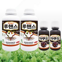 루핸스 1L 아쿠도 100ml 2세트 액체비료 미량요소 뿌리발근제 미생물 토양개량 밑거름, 단품