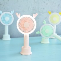 알사탕닷컴 LED 스핀 핸디형 선풍기, 핑크, LED SPIN 핸디선풍기
