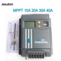 가정용태양광발전설치비용 mppt lcd 디스플레이 10a 20a 30a 40a with, 협력사, 와이파이로, mppt-40a