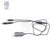변환기 dcDC 5V ~ 9V 12V USB 부스트 컨버터 스텝 업 케이블 3.5x1.35mm 전원 공급 장치/충전기/전력 변환, 02 1 to 2