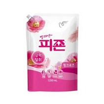 피죤 레귤러 섬유유연제 핑크로즈 리필, 1.2L, 4개