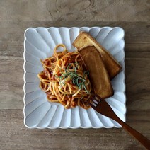 오반자이 내추럴 시노기 정사각 접시 20cm 일본 도자기 그릇 독특한모양접시 특이한그릇 북유럽도자기 레트로식기, 시노기 정사각 접시 20cm[내추럴/대]