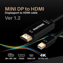 팬톤 MINI DP to HDMI 디스플레이 케이블 3m PTC-01, 단품