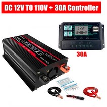 솔라컨트롤러 태양광발전기 컨트롤러 4000w 수정 사인파 인버터 12v 110v 전압, 110v 30a 컨트롤러