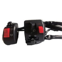 7/8 quot;22mm 300cc600cc 오토바이 핸들 스위치 어셈블리 경적 단추 회전 신호 안개 램프 빛 시작, 03 1 set, 한개옵션1