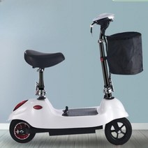 앉아서타는킥보드 전동 전자킥보드 좌식, 24v흰색[8인치타이어]주행 약110km