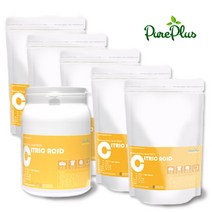 퓨어프러스 국내산 구연산 6kg 세트(용기형1+지퍼팩5) 베이킹소다 과탄산소다 천연세제3종중