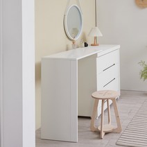 ㄱ자 입식 화장대 보조 조리대 식탁 반딱 테이블, 단품